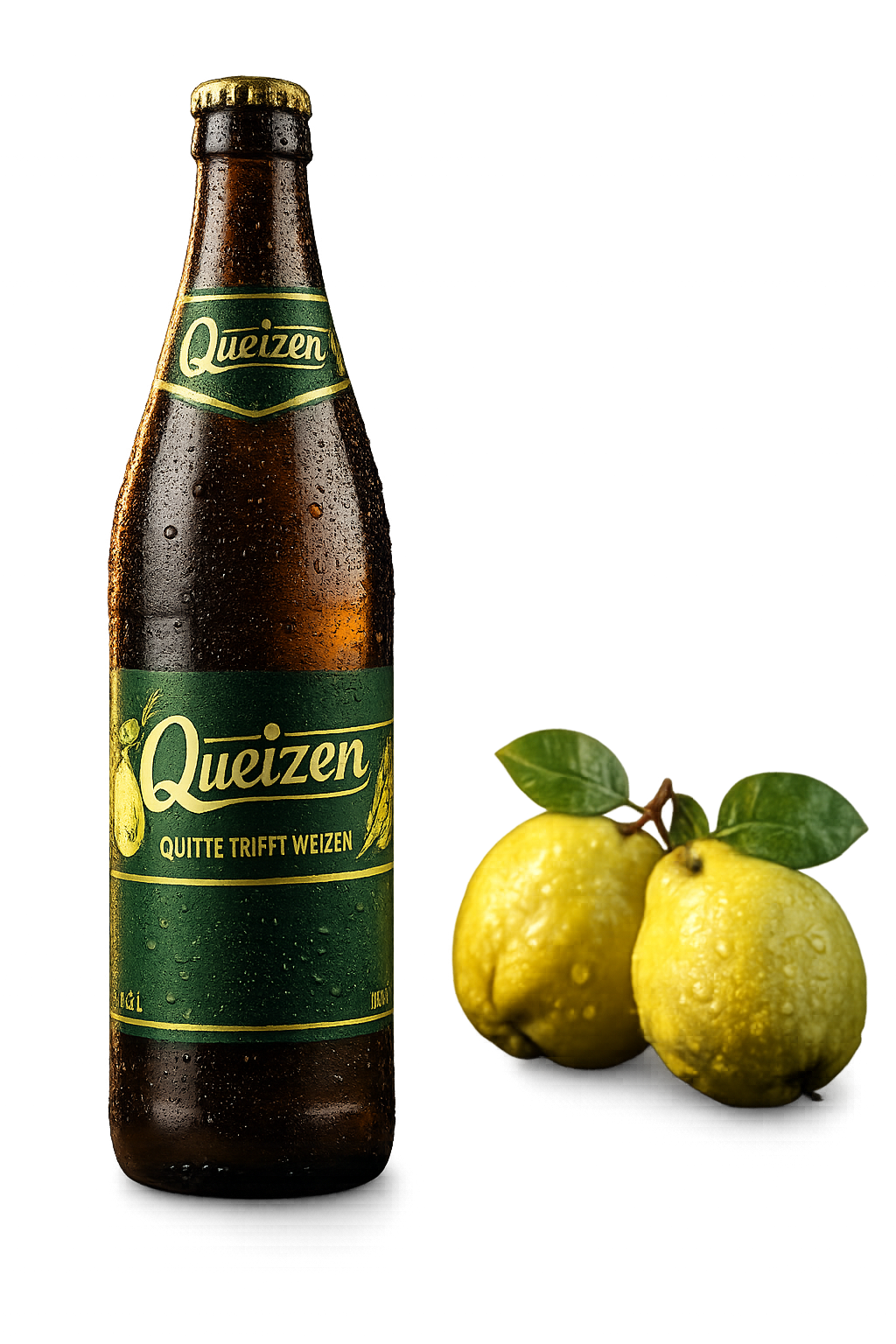 Queizen Flasche mit Quitten